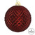 Vickerman N188565D - 4 inch Burgundy Glitter Ball Christmas Ornament - 6 Pack