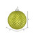 Vickerman N188573D - 4 inch Lime Glitter Ball Christmas Ornament - 6 Pack
