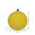 Vickerman N188578D 4" Yellow Durian Glitter Ball 6/Bag