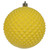 Vickerman N188578D - 4 inch Yellow Glitter Ball Christmas Ornament - 6 Pack