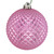 Vickerman N188579D - 4 inch Pink Glitter Ball Christmas Ornament - 6 Pack