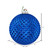 Vickerman N188702D 6" Blue Durian Glitt Ball Orn Drill 4/Bg
