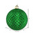 Vickerman N188704D 6" Green Durian Glitt Ball Orn Dril 4/Bg