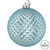 Vickerman N188732D - 6 inch Baby Blue Glitter Ball Christmas Ornament - 4 Pack