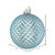 Vickerman N188732D - 6 inch Baby Blue Glitter Ball Christmas Ornament - 4 Pack