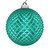 Vickerman N188742D 6" Teal Durian Glitt Ball Orn Drill 4/Bg