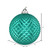 Vickerman N188742D 6" Teal Durian Glitt Ball Orn Drill 4/Bg