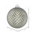 Vickerman N188787D 6" Pewter Durian Glitter Ball Drill 4/Bg