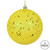  Vickerman N591278DQ 4.75" Yellow Sequin Ball Drilled 4/Bag 