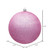  Vickerman N591279DG 4.75" Pink Glitter Ball Drilled 4/Bag 