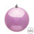 Vickerman N591279DSV - 4.75 inch Pink Shiny Ball Outdoor Christmas Ornament - 4 Pack