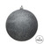 Vickerman N591287DG - 4.75 inch Pewter Glitter Ball Christmas Ornament - 4 Pack