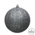  Vickerman N591287DQ 4.75" Pewter Sequin Ball Drilled 4/Bag 