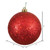 Vickerman N592003DQ 8" Red Sequin Ball Drilled Cap
