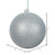 Vickerman N592007DG 8" Silver Glitter Ball Drilled Cap