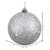  Vickerman N592007DQ 8" Silver Sequin Ball Drilled Cap 