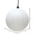 Vickerman N592011DG - 8 inch White Glitter Ball Christmas Ornament