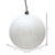 Vickerman N592011DQ 8" White Sequin Ball Drilled Cap