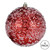 Vickerman N190303D 6" Red Glitter Hail Ball 4/Bag