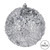 Vickerman N190307D 6" Silver Glitter Hail Ball 4/Bag