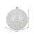 Vickerman N190311D 6" White Glitter Hail Ball 4/Bag