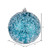 Vickerman N190312D 6" Turquoise Glitter Hail Ball 4/Bag