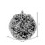 Vickerman N190317D - 6 inch Black Glitter Ball Christmas Ornament - 4 Pack