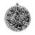 Vickerman N190317D - 6 inch Black Glitter Ball Christmas Ornament - 4 Pack