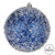 Vickerman N190331D 6" Midnight Blue Glitter Hail Ball Ornament