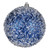 Vickerman N190331D - 6 inch Midnight Blue Glitter Ball Christmas Ornament - 4 Pack