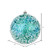Vickerman N190342D 6" Teal Glitter Hail Ball 4/Bag