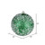 Vickerman N190504D 10" Green Glitter Hail Ball