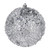 Vickerman N190507D - 10 inch Silver Glitter Ball Christmas Ornament