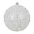 Vickerman N190511D 10" White Glitter Hail Ball