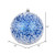 Vickerman N190602D 12" Blue Glitter Hail Ball