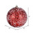 Vickerman N190603D 12" Red Glitter Hail Ball