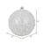 Vickerman N190611D 12" White Glitter Hail Ball