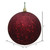 Vickerman N592065DQ 8" Burgundy Sequin Ball Drilled Cap