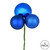 Vickerman N193002 18" Blue Ornament Pick 4/Bg