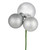 Vickerman N193007 - 18 inch Silver 4-Finish Ball Christmas Ornament - 4 Pack