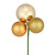 Vickerman N193008 - 18 inch Gold 4-Finish Ball Christmas Ornament - 4 Pack