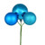 Vickerman N193012 - 18 inch Turquoise 4-Finish Ball Christmas Ornament - 4 Pack