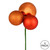 Vickerman N193018 18" Burnish Orange Ornament Pick 4/Bg