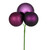 Vickerman N193026 - 18 inch Plum 4-Finish Ball Christmas Ornament - 4 Pack