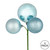 Vickerman N193032 18" Baby Blue Ornament Pick 4/Bg