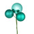 Vickerman N193042 - 18 inch Teal 4-Finish Ball Christmas Ornament - 4 Pack