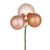 Vickerman N193058 18" Rose Gold Ornament Pick 4/Bg