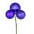 Vickerman N193066 18" Purple Ornament Pick 4/Bg