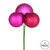 Vickerman N193070 18" Fuchsia Ornament Pick 4/Bg