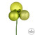 Vickerman N193073 - 18 inch Lime 4-Finish Ball Christmas Ornament - 4 Pack